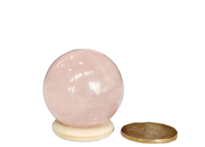 Rose Quartz Gemstone Sphere | Crystals and Sun Signs Co