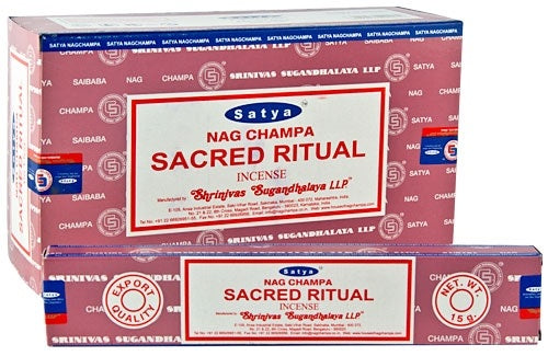 Satya Sacred Ritual Incense Sticks - Witches Ink LTD - O/A Crystals and Sun Signs