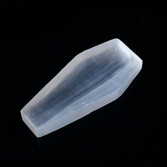 Selenite Coffin Shaped Bowl | Crystals and Sun Signs Co