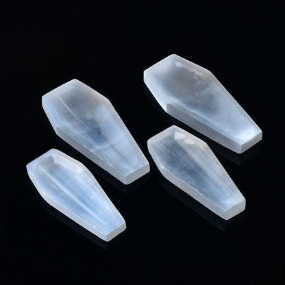Selenite Coffin Shaped Bowl | Crystals and Sun Signs Co