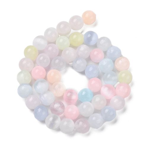 Selenite Macaron Gemstone Bead | Alberta Bead Store