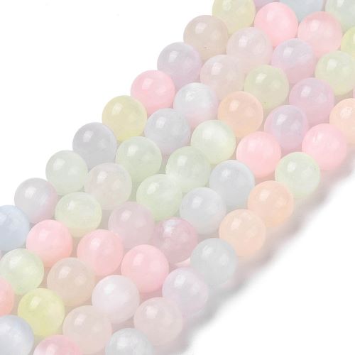 Selenite Macaron Gemstone Bead | Alberta Bead Store