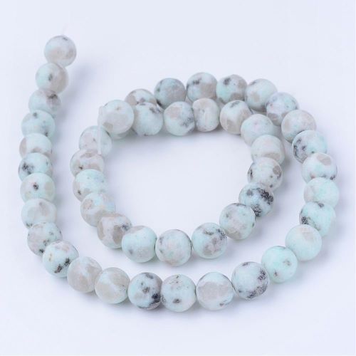 Sesame Jasper Frosted Gemstone Bead | Alberta Bead Store