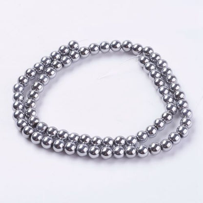 Hematite Silver Plated Magnetic Bead | Crystals and Sun Signs Co