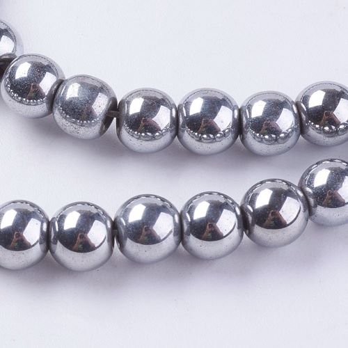 Hematite Silver Plated Magnetic Bead | Crystals and Sun Signs Co