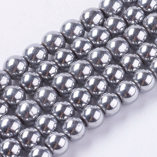 Hematite Silver Plated Magnetic Bead | Crystals and Sun Signs Co
