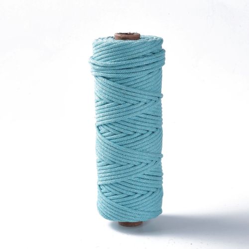Macrame Cotton Cord Sky Blue 3MM 50M Roll | Alberta Bead Store