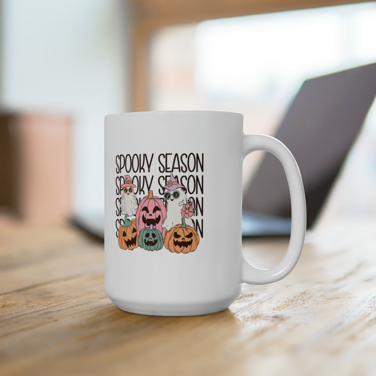 Spooky Season Halloween themed 15oz Ceramic Mug - Premium Mug from WitchesInkCanada - Shop now at Crystals and Sun Signs Co