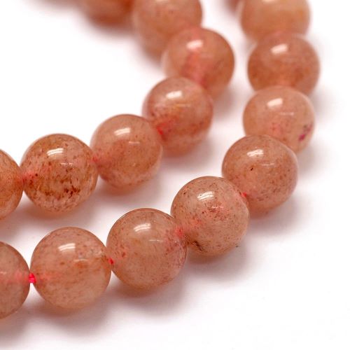 Strawberry Quartz Gemstone Beads | Alberta Bead Store