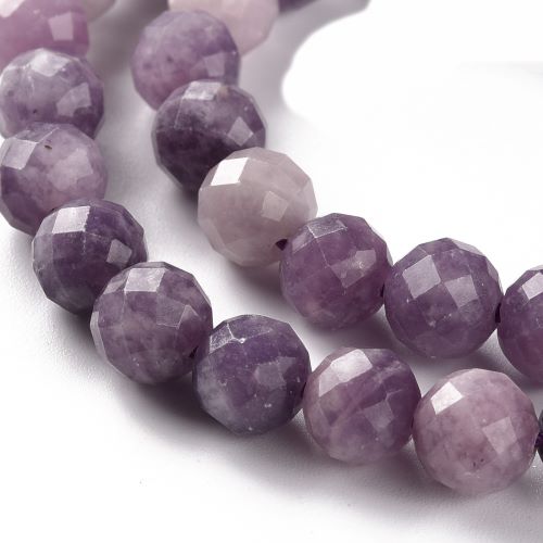 Sugilite Faceted Gemstone Bead - Crystals and Sun Signs