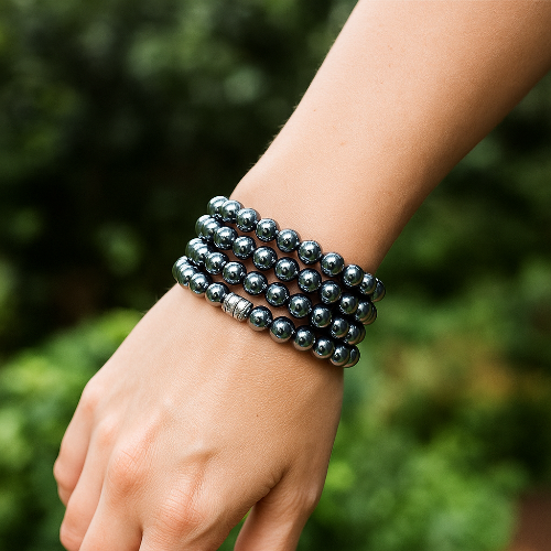 Terahertz Gemstone Bracelet in Red Deer