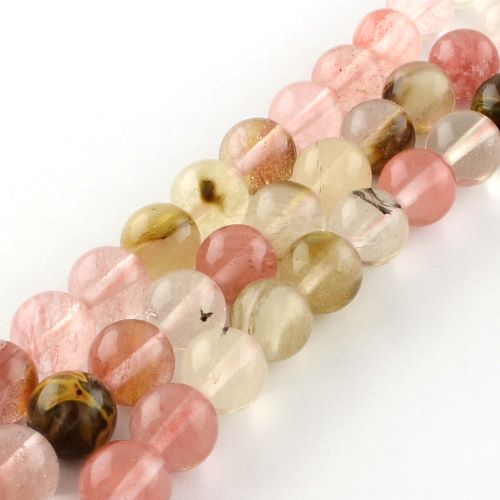 Tigerskin Glass Beads - Crystals and Sun Signs