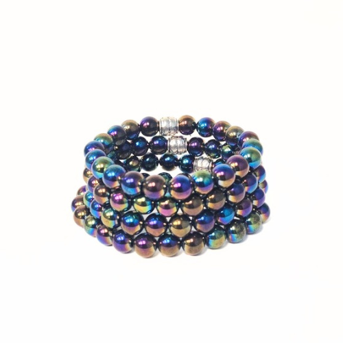 Titanium Obsidian Gemstone Bracelet - The Stone of Protection | Crystals and Sun Signs Co