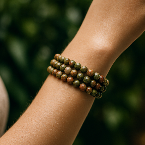 Unakite Gemstone Healing Bracelet in Red Deer, Alberta