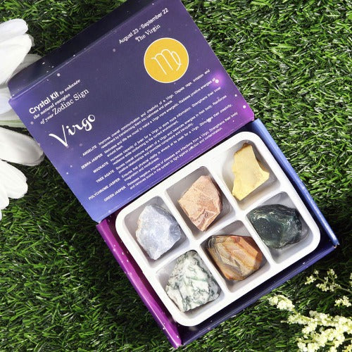 Astrology Crystal Kit | 6 Gemstones per Box - Premium Gemstone from Natures Artifacts - Shop now at Crystals and Sun Signs Co