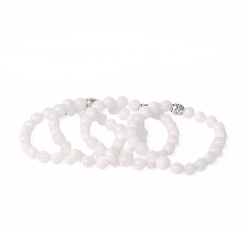 White Jade Gemstone Bracelet - The Stone of Spiritual Enlightenment | Crystals and Sun Signs Co