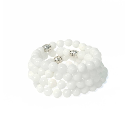 White Jade Gemstone Bracelet - The Stone of Spiritual Enlightenment | Crystals and Sun Signs Co
