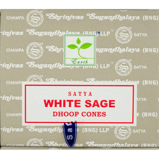 Satya White Sage Cone Incense | Satya Incense