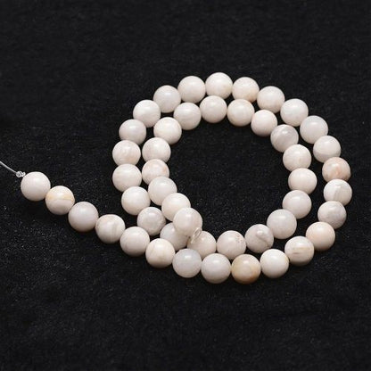 White Crazy Lace Agate Gemstone Bead | Alberta Bead Store