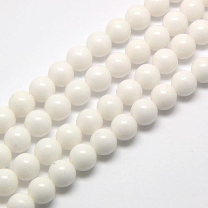White Jade Gemstone Bead | Alberta Bead Store