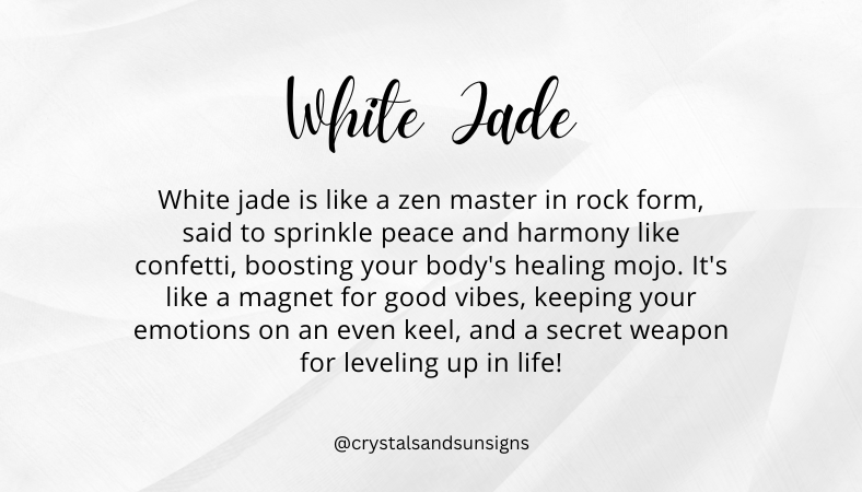 White Jade Gemstone Bracelet - The Stone of Spiritual Enlightenment | Crystals and Sun Signs Co