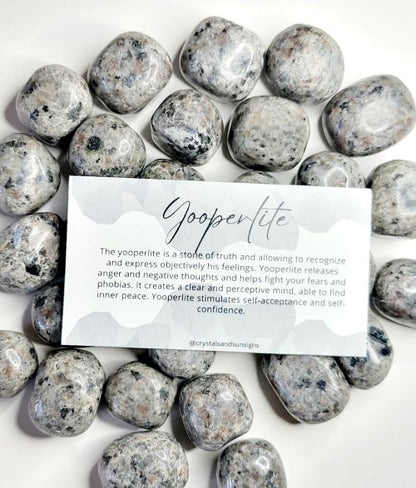 Yooperlite Tumbled Stone | Crystals and Sun Signs Co