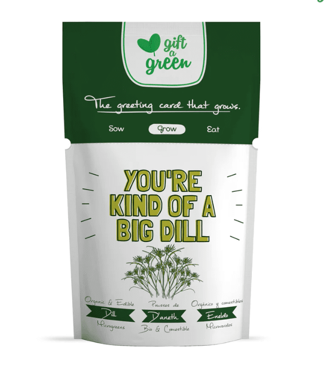 Gift A Green - Microgreens and Greeting Card - Premium  from Crystals and Sun Signs Co - Shop now at Crystals and Sun Signs Co
